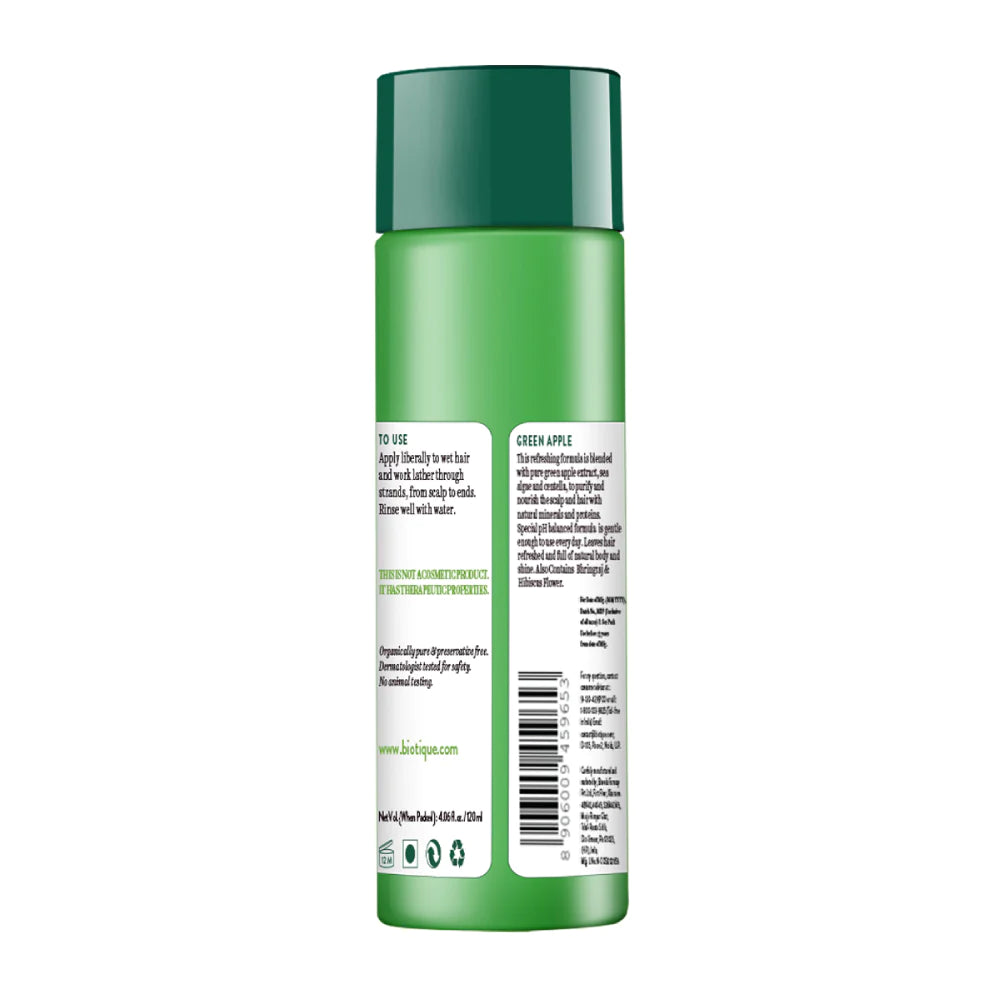 バイオティーク グリーンアップル シャイン & グロス シャンプー&コンディショナー 120ml
