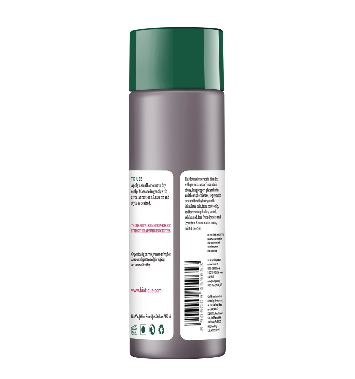 バイオティーク マウンテンエボニー アンチヘアフォール ヘアセラム 120ml