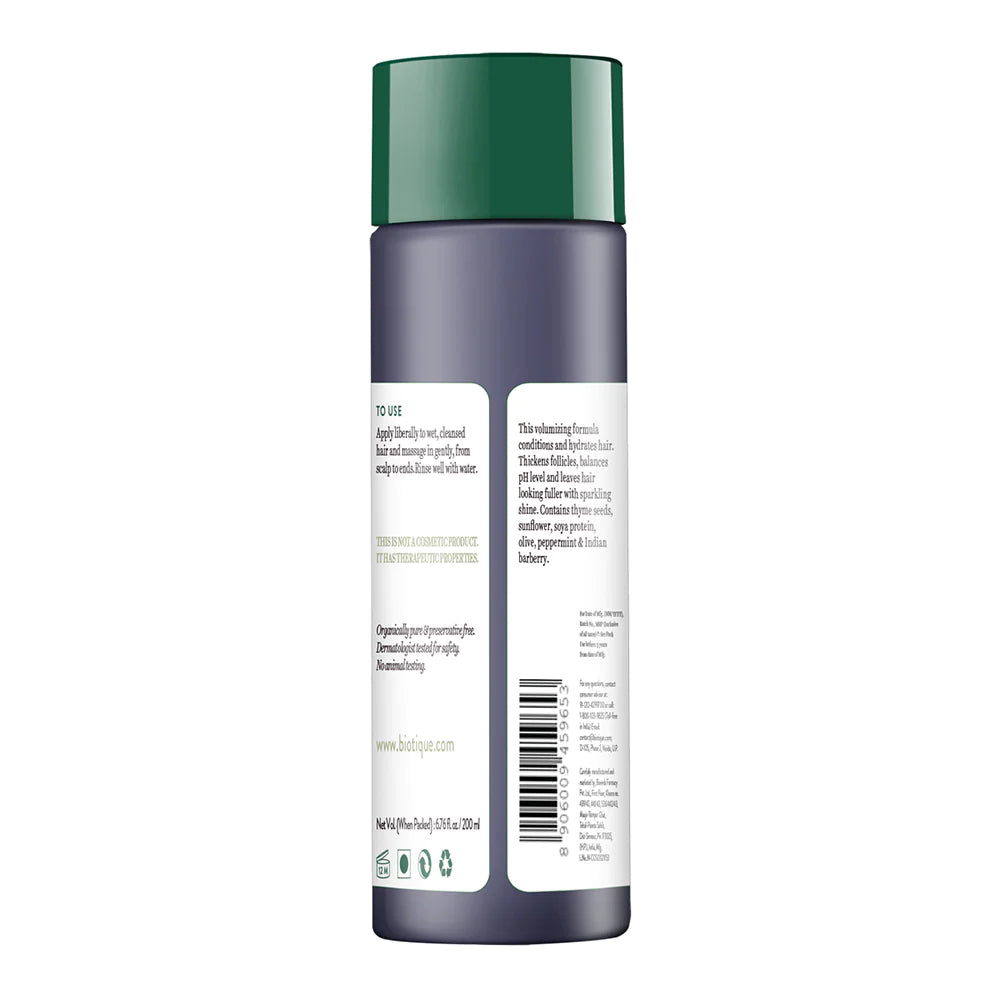 バイオティーク タイム ボリューム & バウンス コンディショナー 200ml