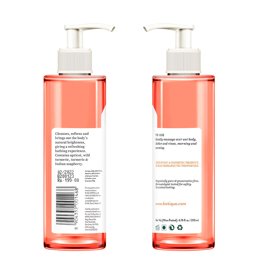 バイオティーク アプリコット リフレッシング ボディウォッシュ 200ml