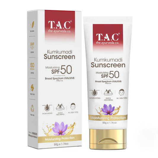 ティー・エー・シー クムクマディ(サフラン) サンスクリーン SPF50 50g
