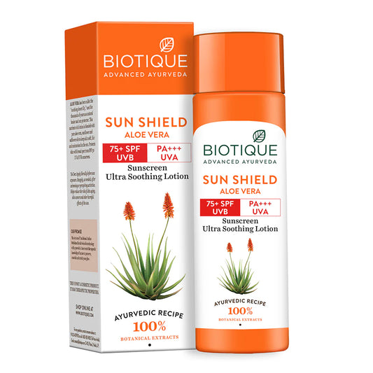 【外箱なし】バイオティーク サンシールドアロエベラ 75+spf 日焼け止めローション 190ml