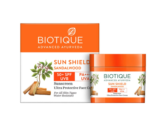 バイオティーク サンシールド サンダルウッド 50+Spf 日焼け止め 50g